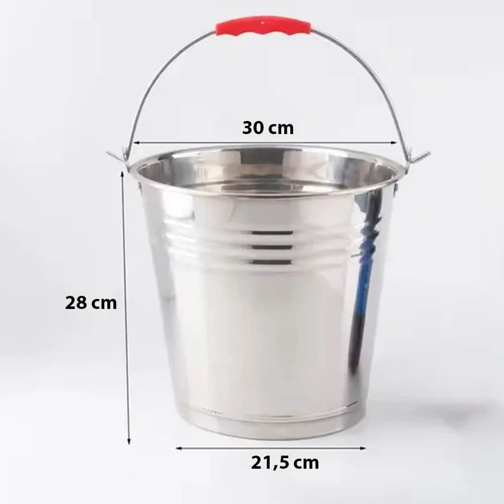 Champagnera Hielera Acero Inox 30 X 28 Cm Balde Con Asa — miniatura 5