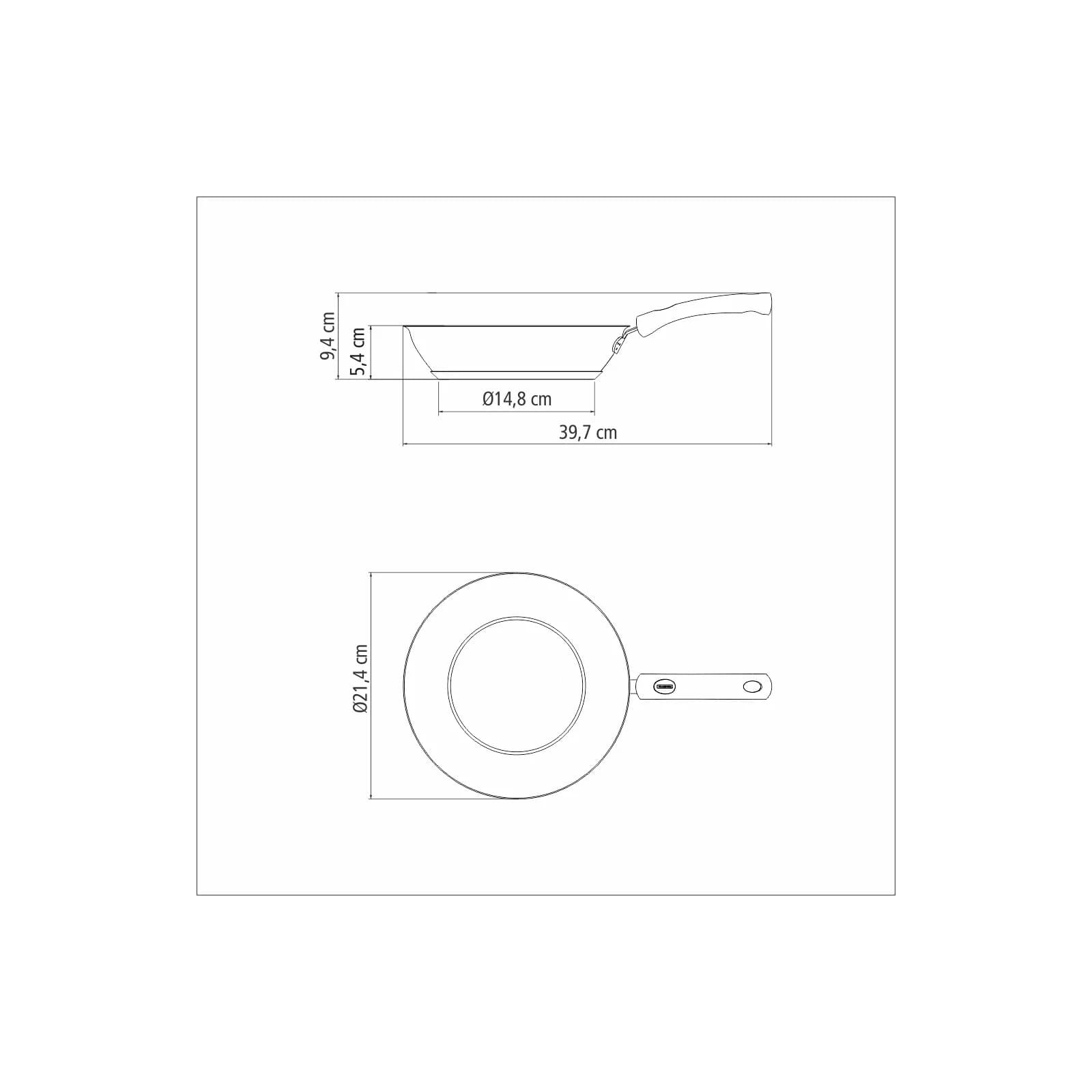 Sarten Tramontina Acero Inox Solar Induccion 20 Cm Antiadher — miniatura 3