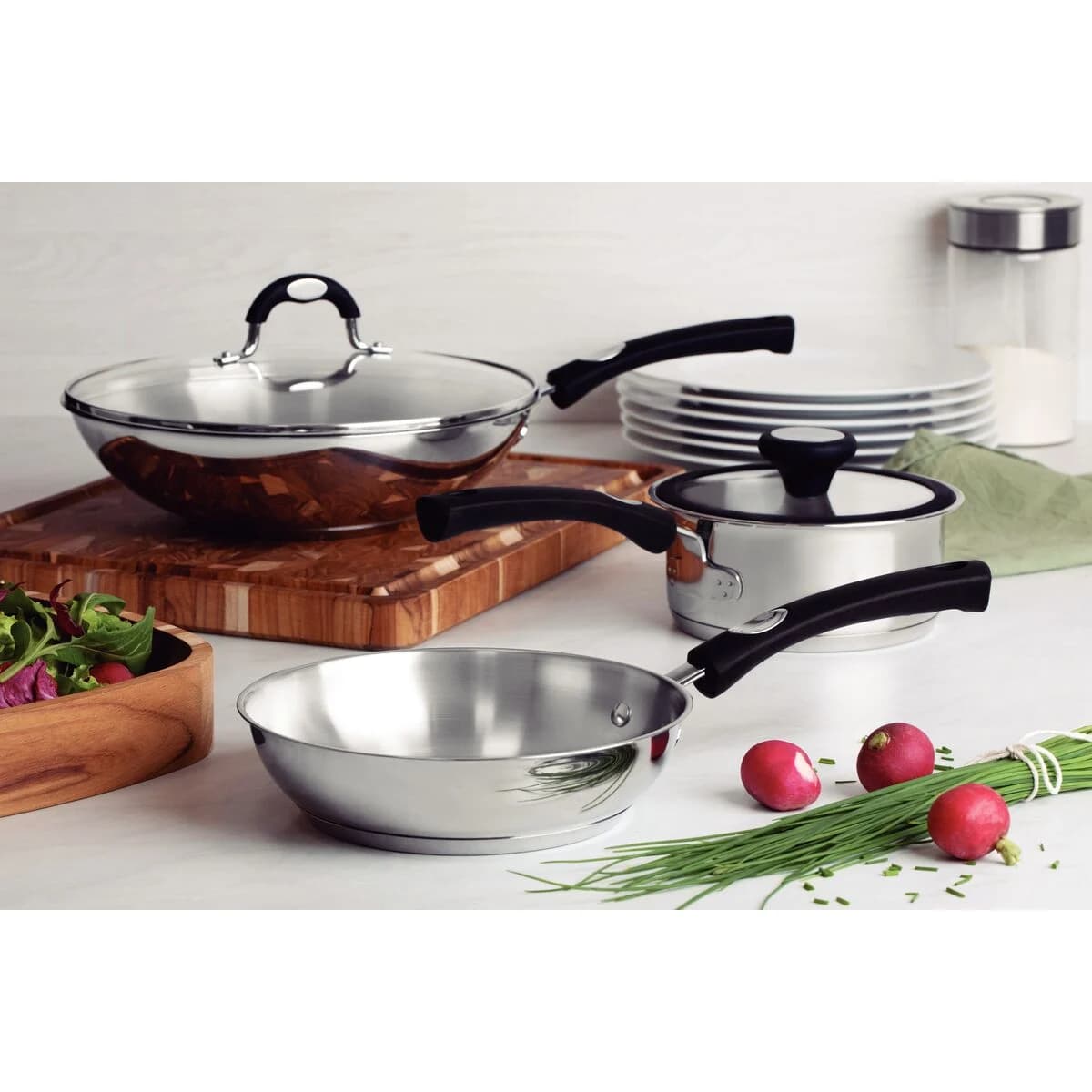 Wok Tramontina Induccion Acero Inox Solar 28 Cm Induccion — miniatura 5