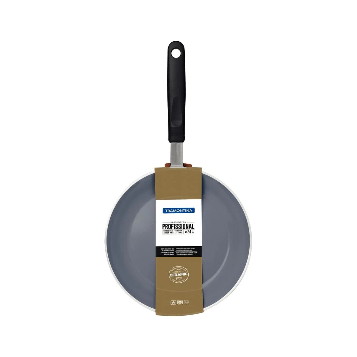 Sarten Tramontina Profesional Revestimiento Ceramico 24 Cm — miniatura 2