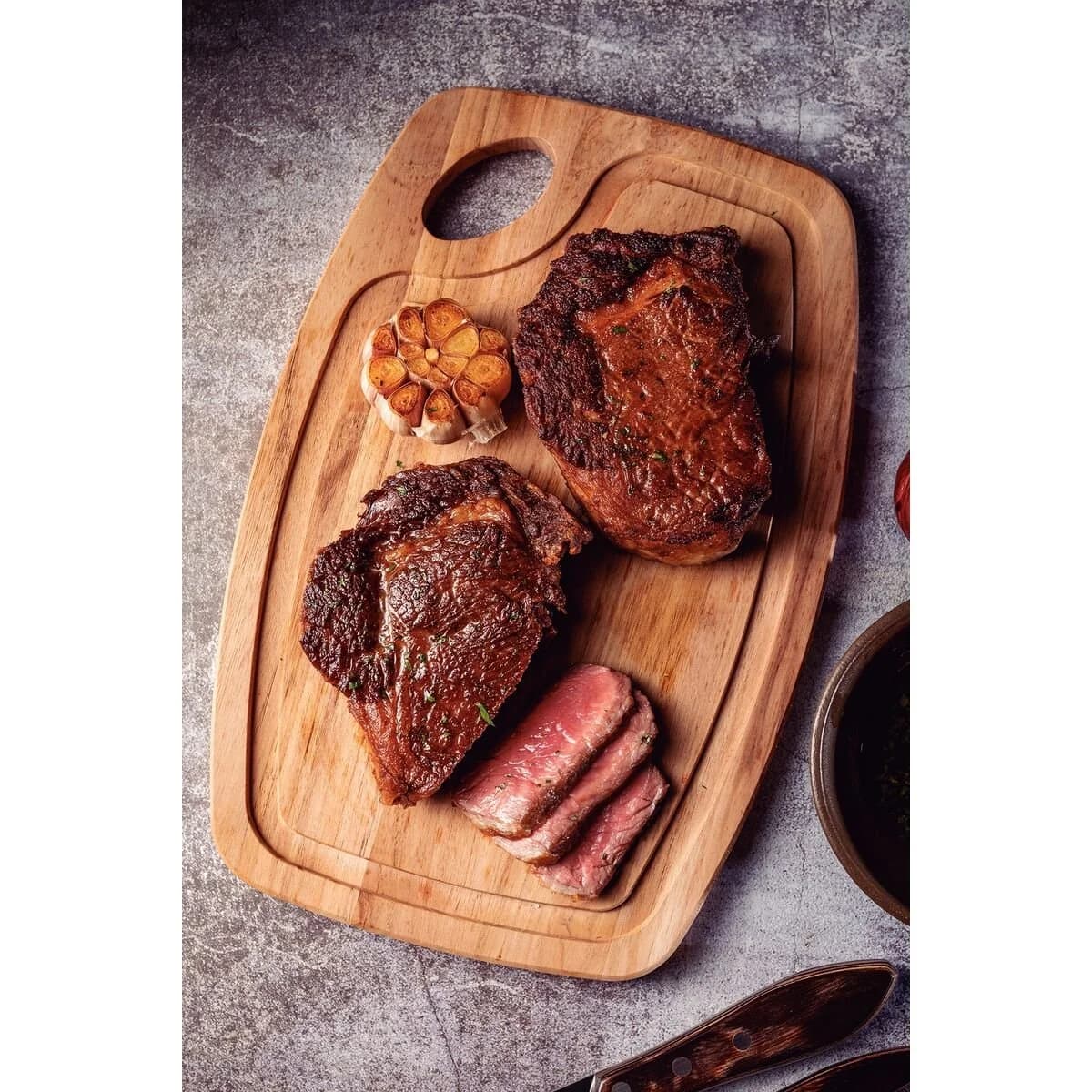 Tabla De Madera Tramontina Cocina Oval 34 Cm Churrasco — miniatura 3