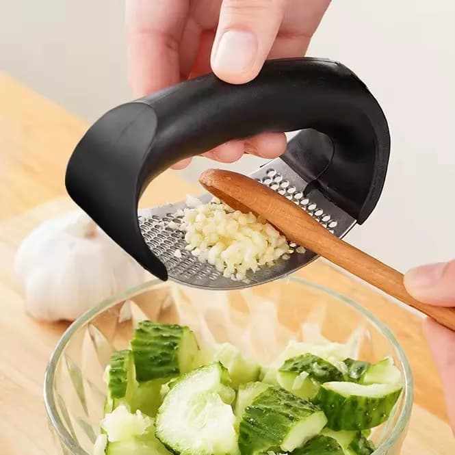 Triturador De Ajo Prensadora De Acero Inoxidable Prensa — miniatura 5