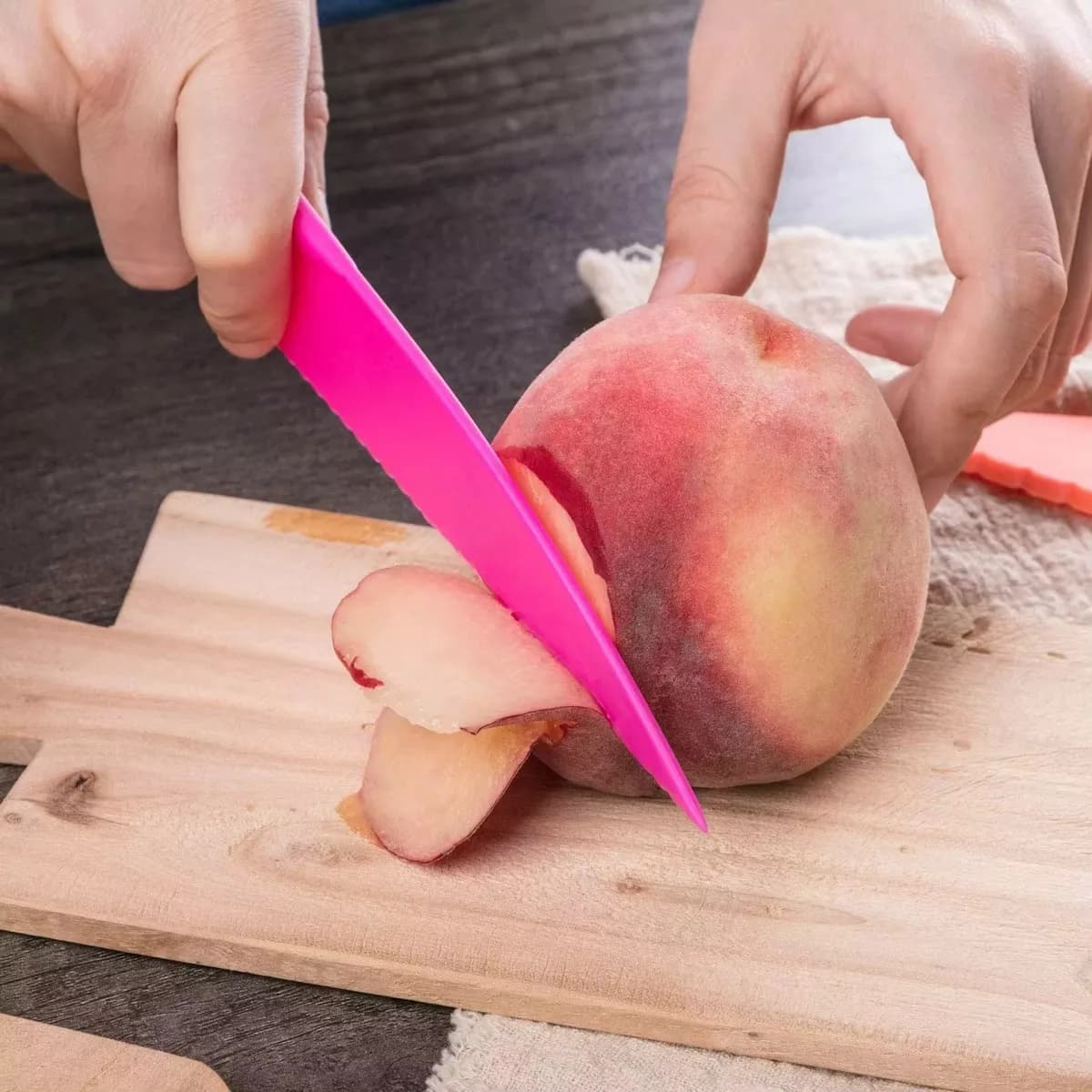 Cuchilla De Plástico Para Verduras Vegetales Tortas 29 Cm — miniatura 3