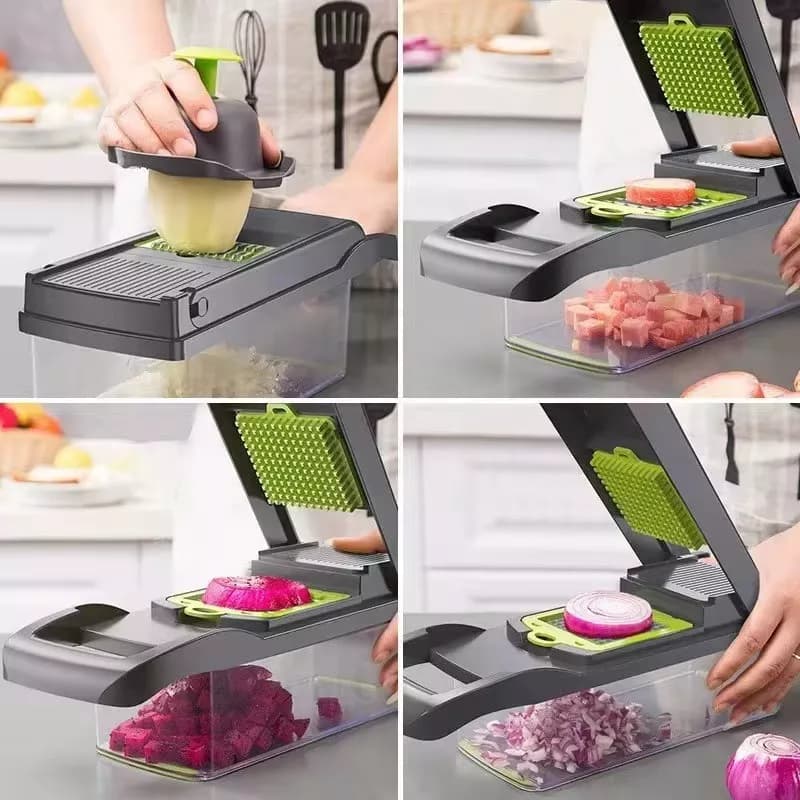 Rallador Picador Cortador De Alimentos Mandolina Colador — imagen 4 de 4
