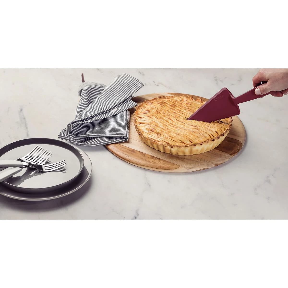 Espatula de Torta Tramontina Ability de Nylon Rojo — miniatura 3