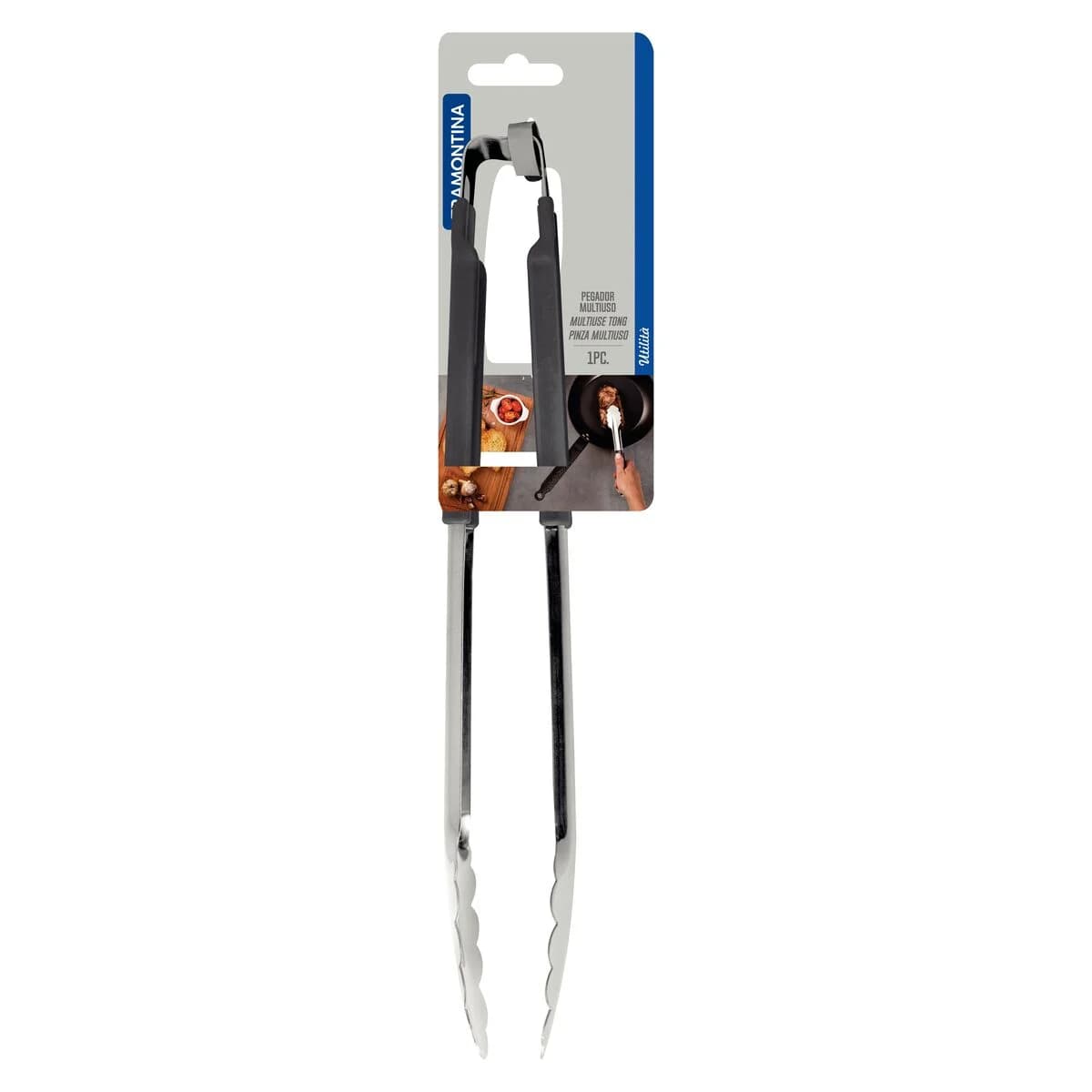 Pinza Tramontina Acero Inoxidable Utilita Silicona 30 CM — miniatura 2