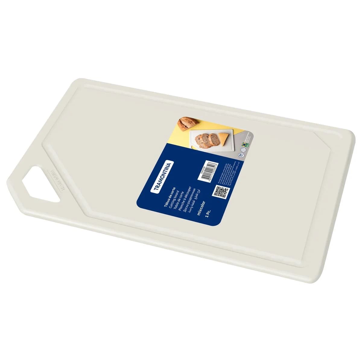 Tabla de Plastico Cocina Tramontina 29 X 20 CM Blanca — imagen 1 de 3