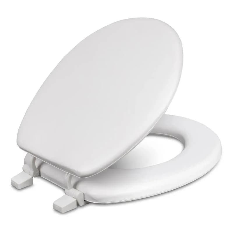 Tapa De Inodoro Acolchonada Blanca Lisa 42 Cm X 36 Cm — imagen 1 de 3