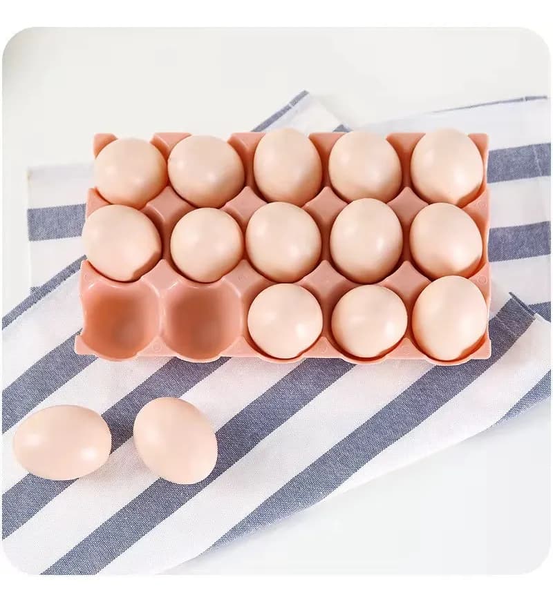 Huevera Organizador De Huevos Para 15 Unidades Plastico — miniatura 4