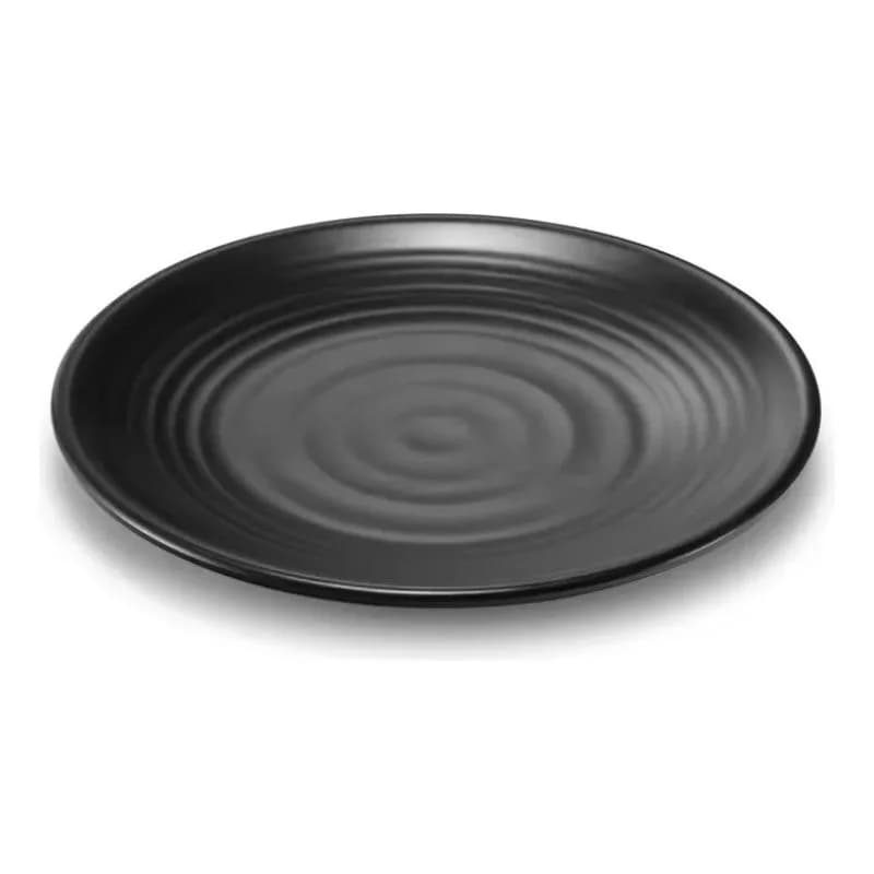 Plato De Melamina Negro 25 Cm Vajilla X Unidad — imagen 1 de 4