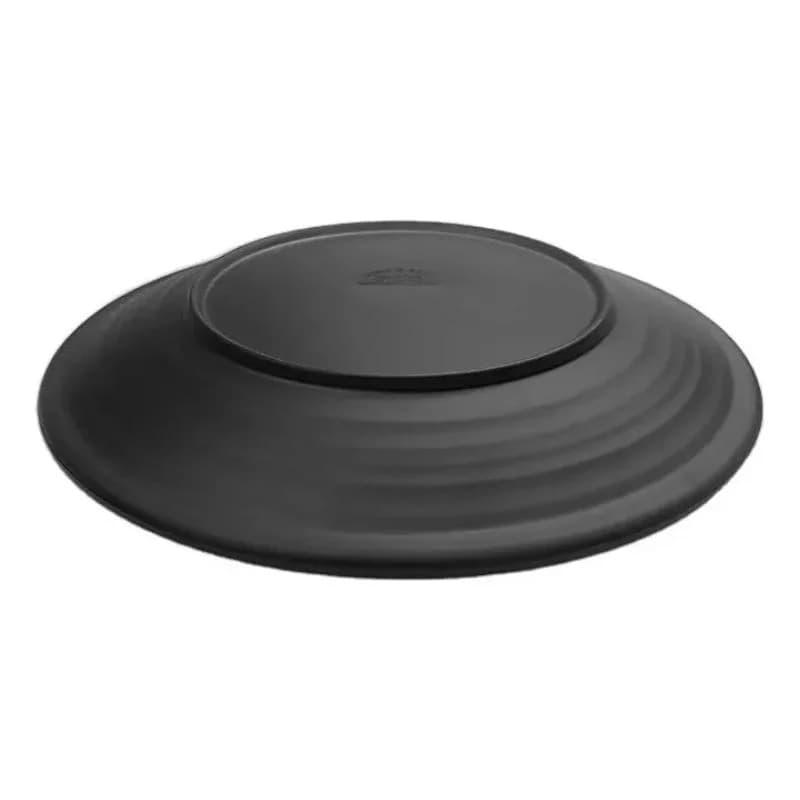 Plato De Melamina Negro 25 Cm Vajilla X Unidad — miniatura 2