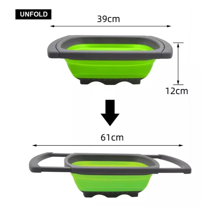 Colador Escurridor Plegable Extensible 61 Cm Rectangular — miniatura 5