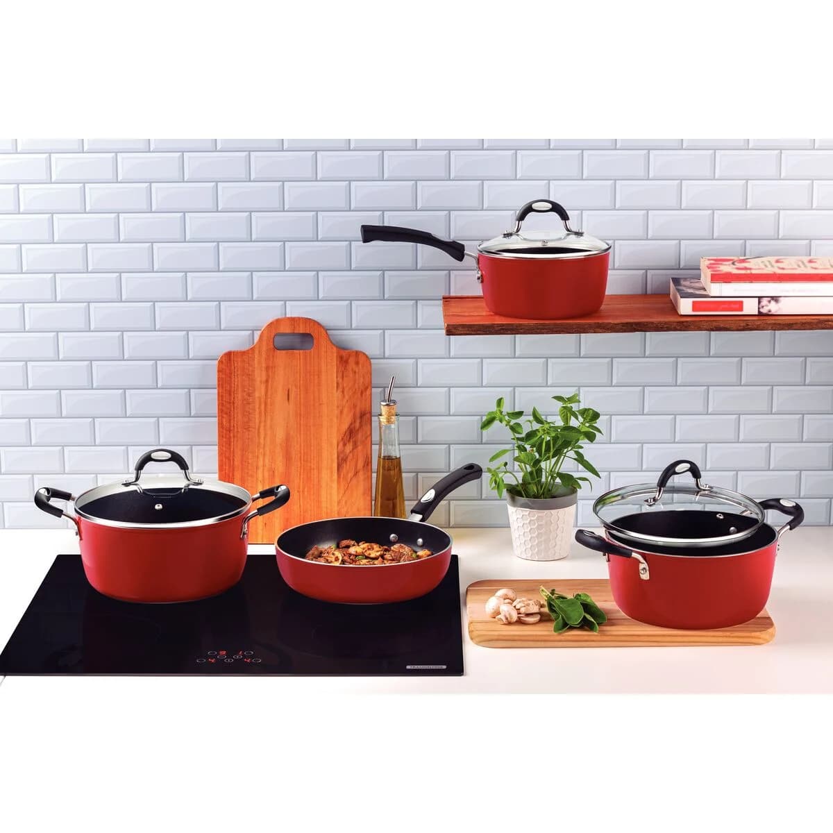 Bateria De Cocina Ollas Tramontina Monaco 4 Piezas Antiadher — miniatura 3
