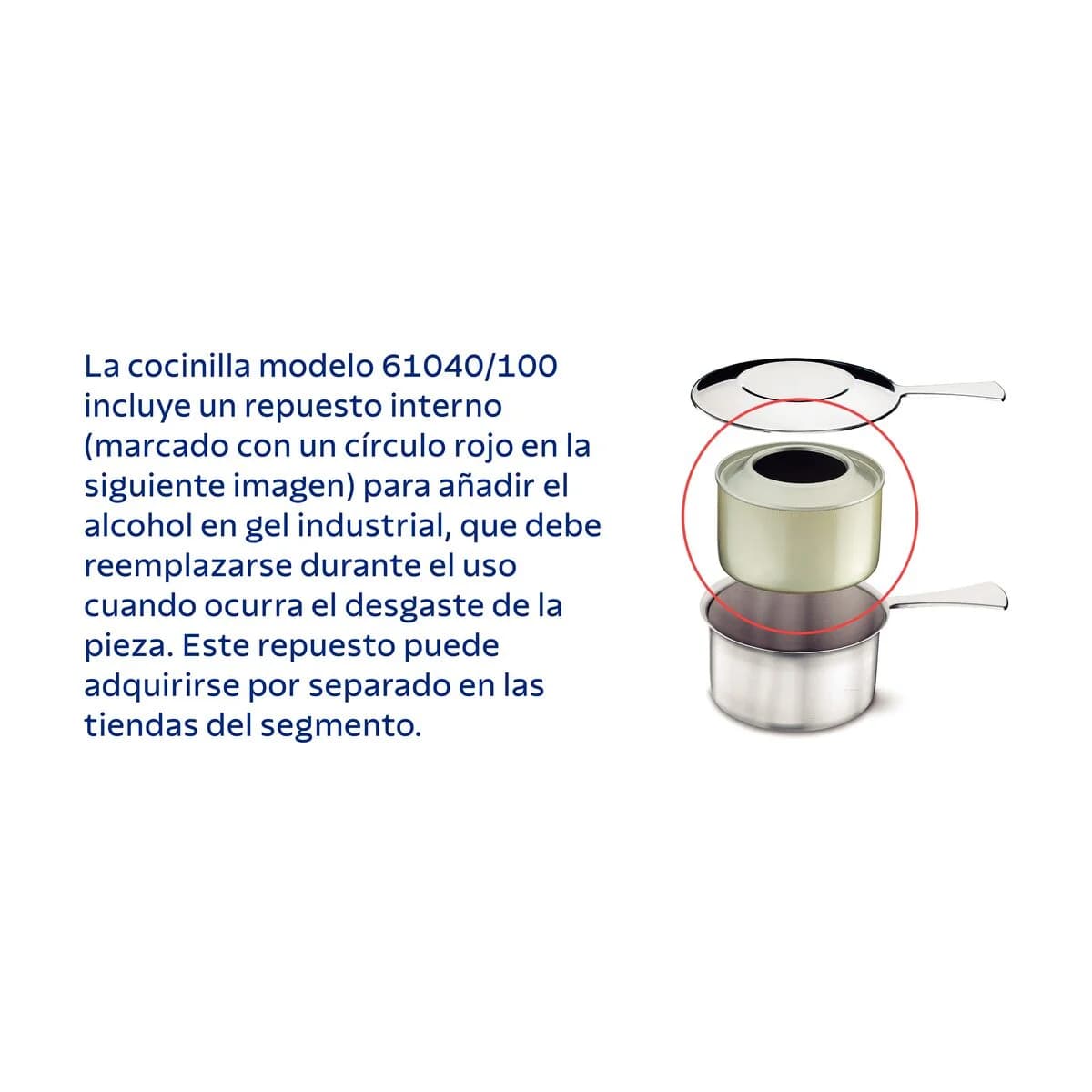 Rechaud Con Hornalla Tramontina Acero Inoxidable 9 Litros — miniatura 3