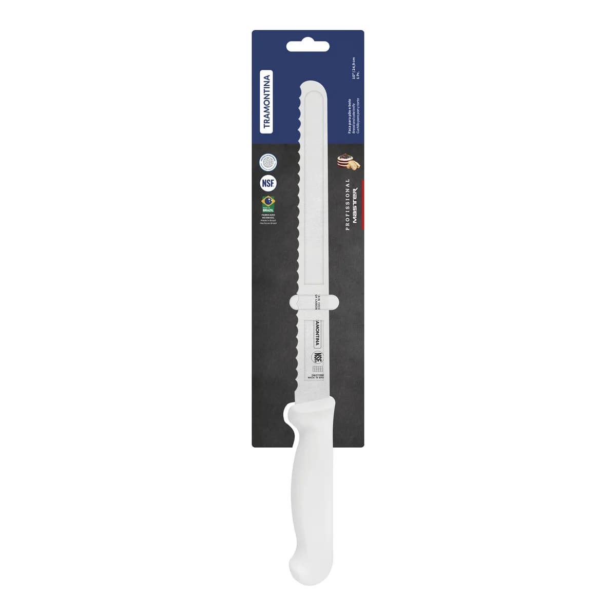Cuchilla De Jamon Pan Tramontina Acero Inoxidable 10 — miniatura 2