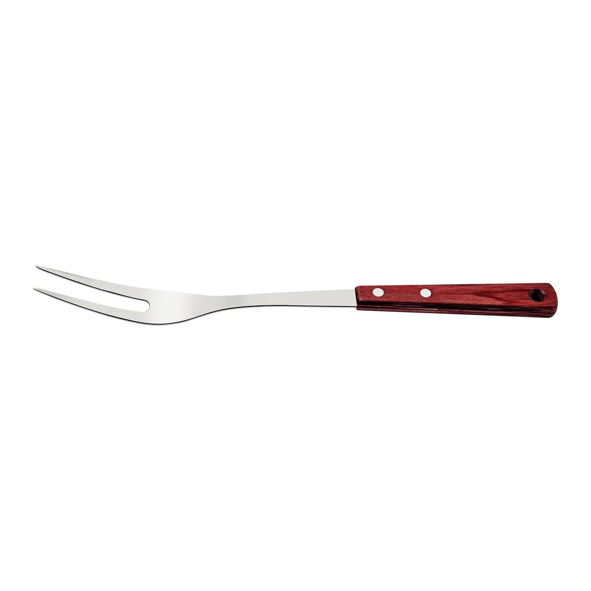 Tenedor De Asado Tramontina Polywood Acero Inoxidable Rojo — imagen 1 de 4