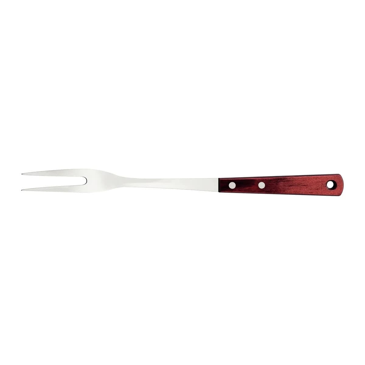 Tenedor De Asado Tramontina Polywood Acero Inoxidable Rojo — miniatura 2