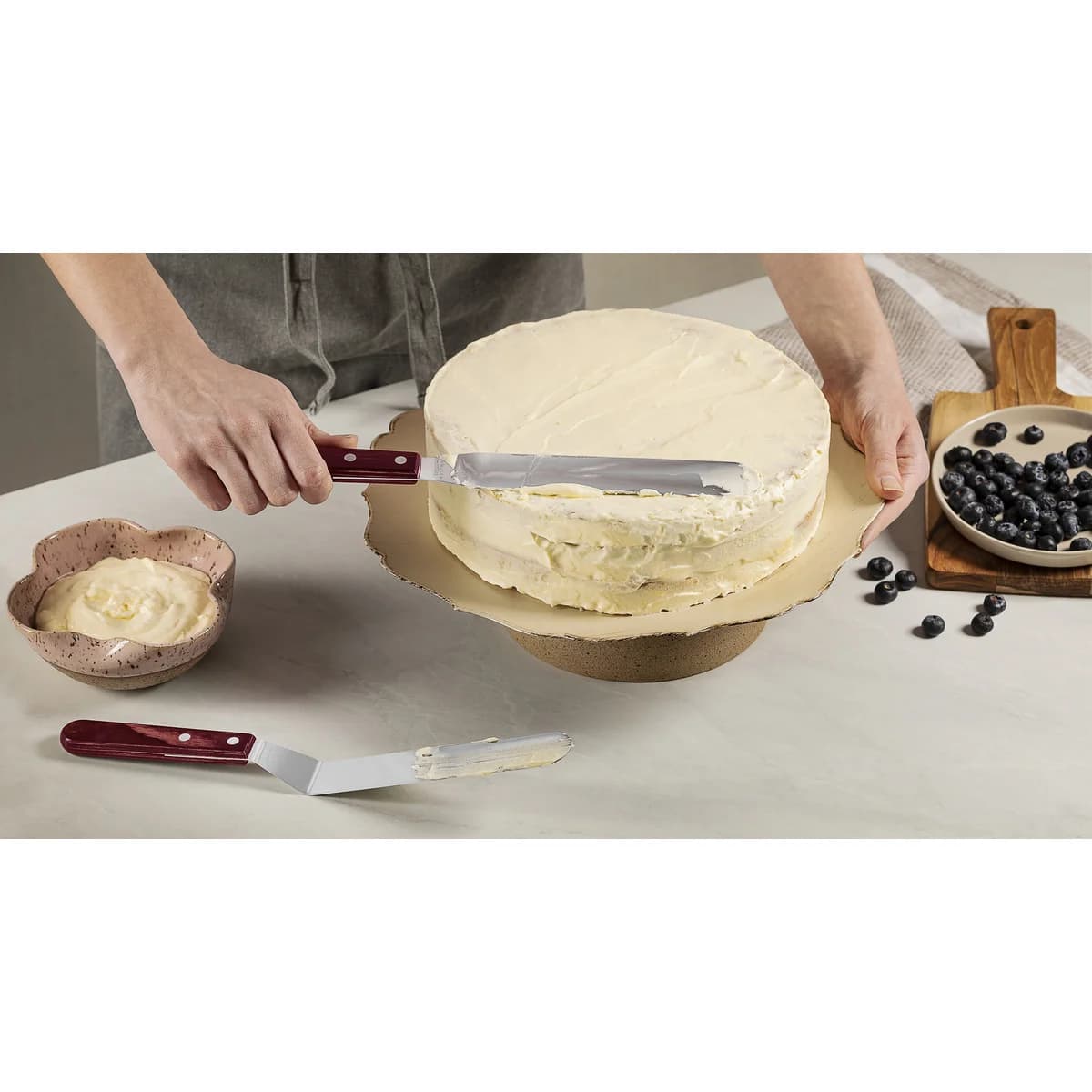 Espatula De Reposteria Tramontina Polywood Acero Inox 8 PuLG — miniatura 4