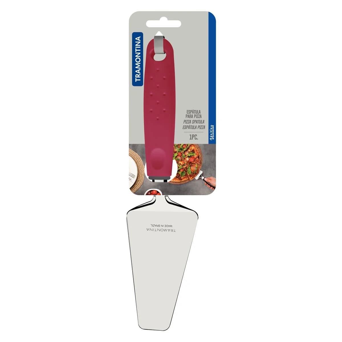 Espatula para Pizza Tramontina Utilita en Acero Inox Rojo — miniatura 2