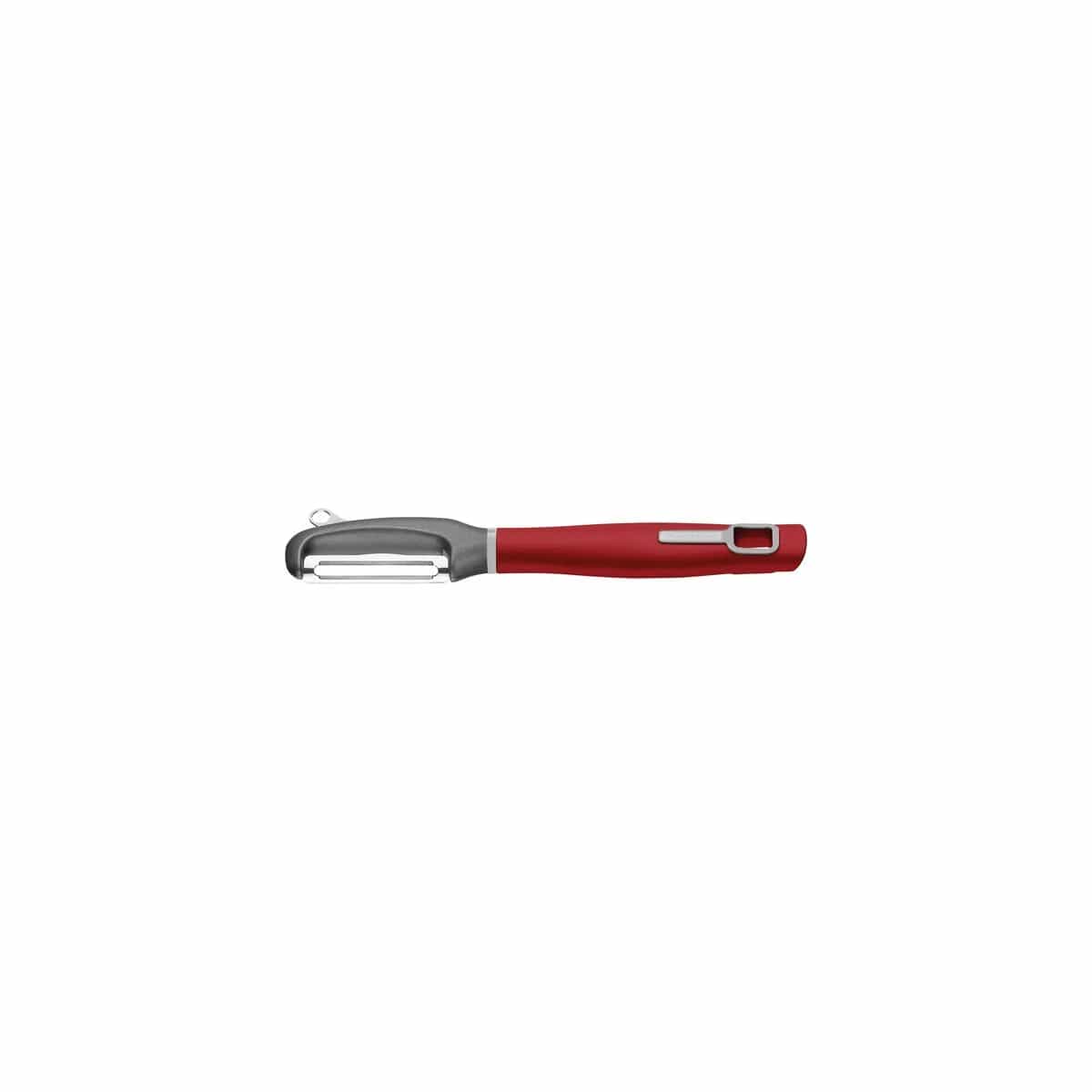 Pelador de filo liso Tramontina Verano de acero inoxidable color rojo