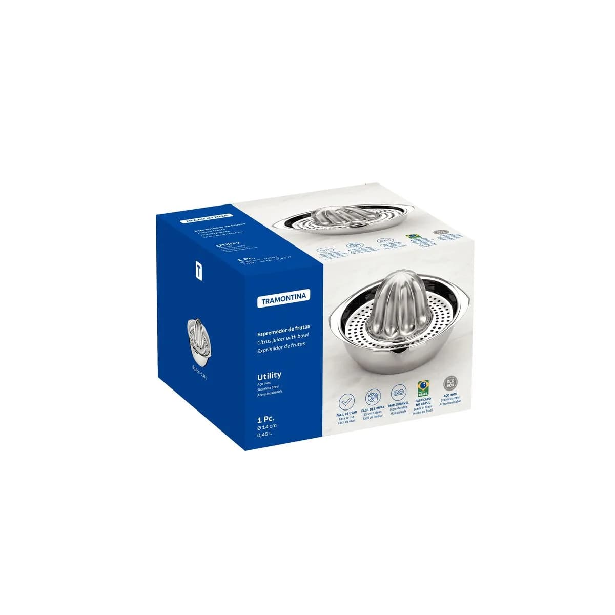 Exprimidor de Frutas Tramontina Utility Acero Inoxidable — miniatura 2