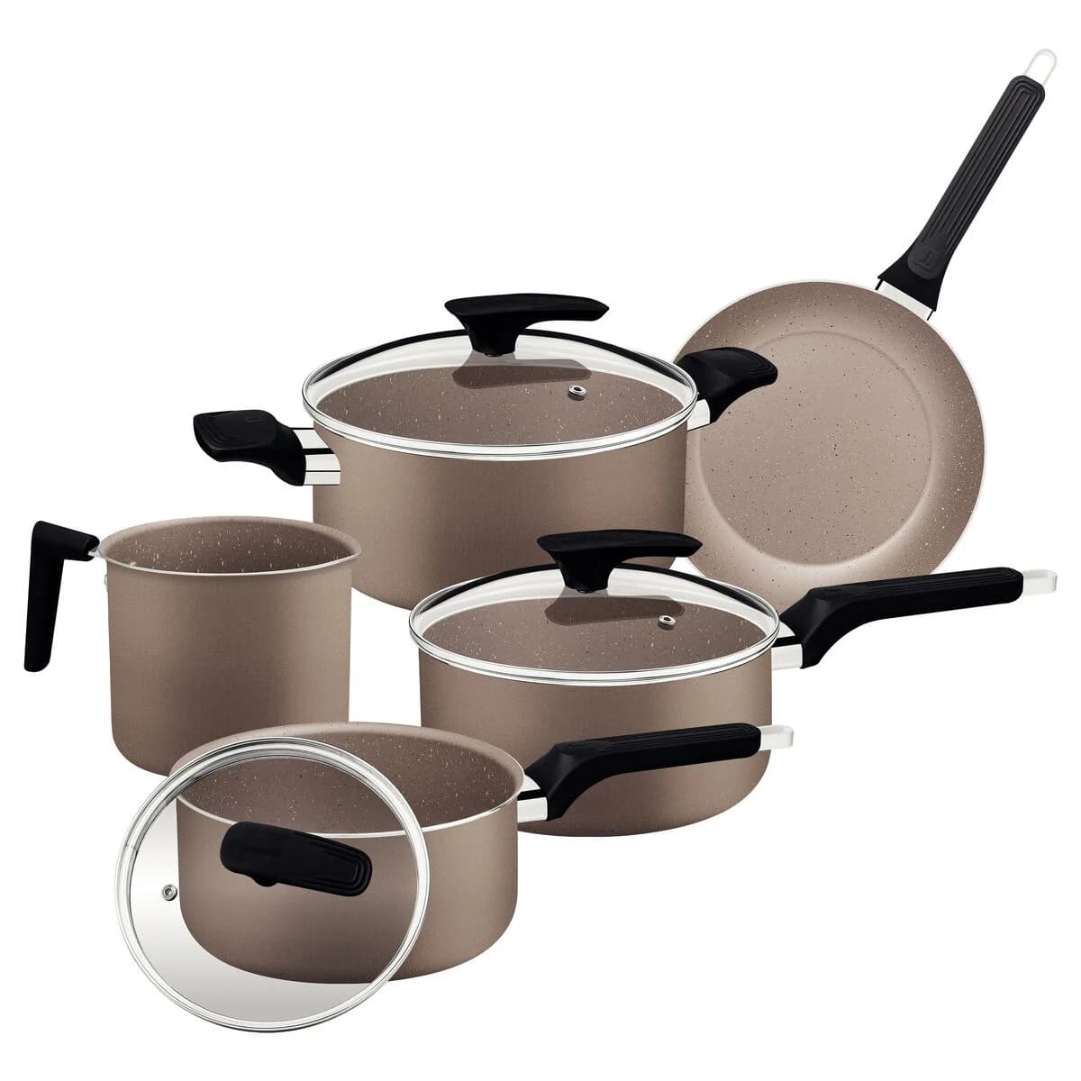 Bateria de Cocina Tramontina Milazzo Ollas 5 Piezas Teflon — miniatura 3