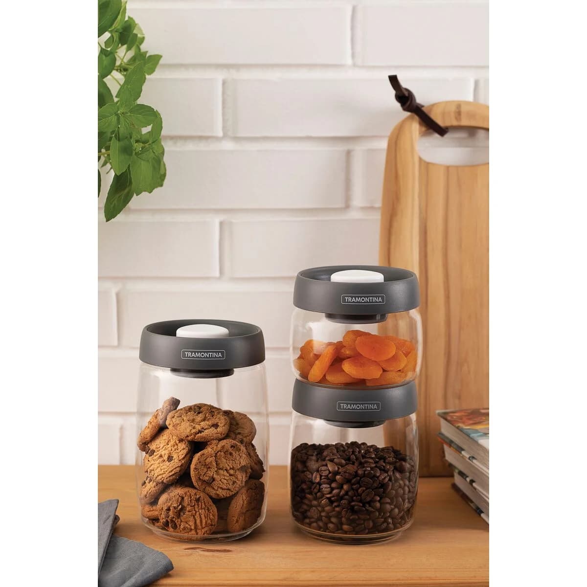 Frasco De Vidrio Tramontina Purezza Hermetico 800 Ml — miniatura 7