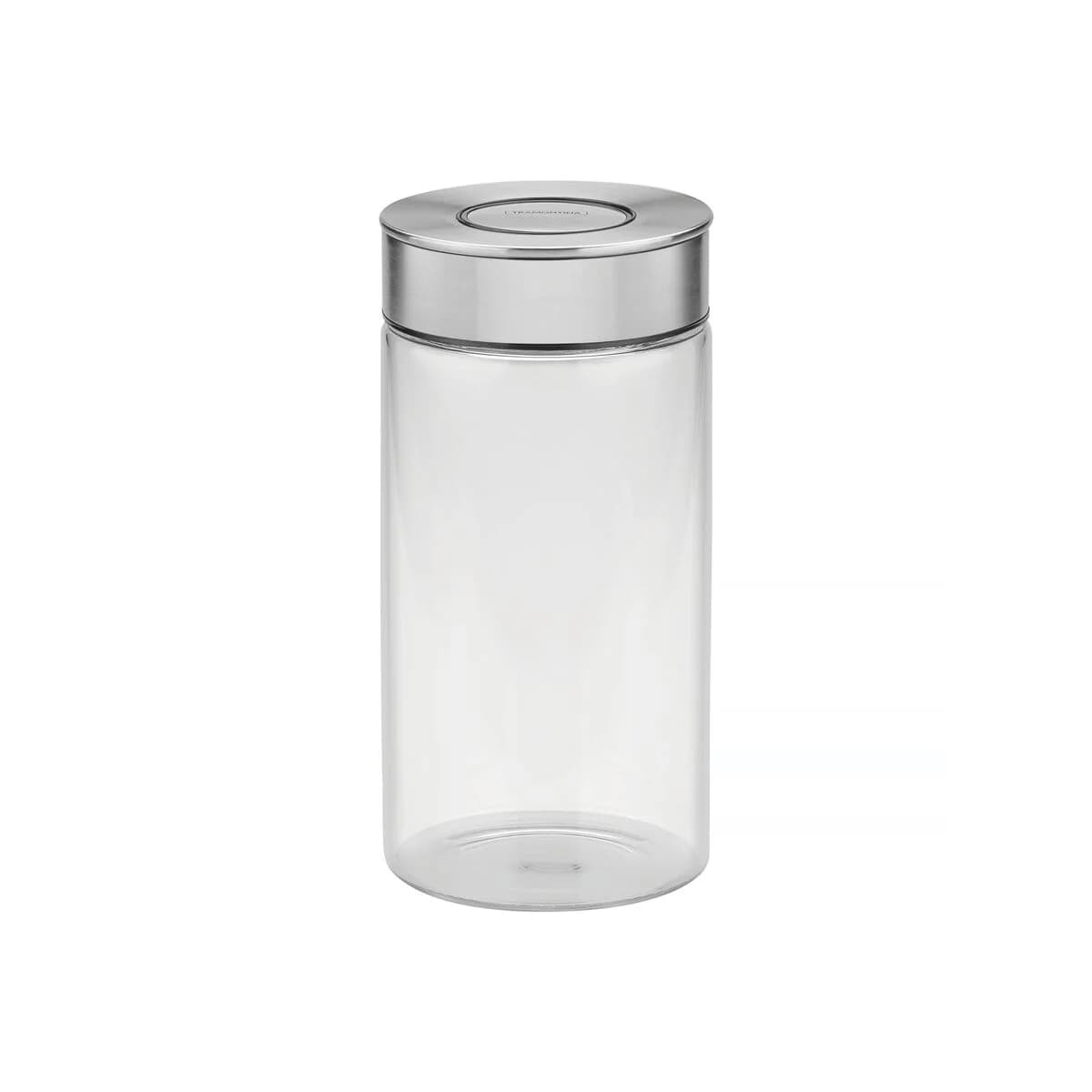 Frasco De Vidrio Tramontina Purezza Tapa Acero 1400 Ml — imagen 1 de 8