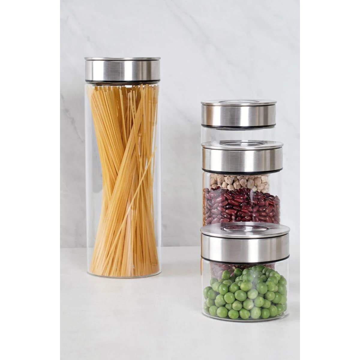 Frasco De Vidrio Tramontina Purezza Tapa Acero 1400 Ml — miniatura 7