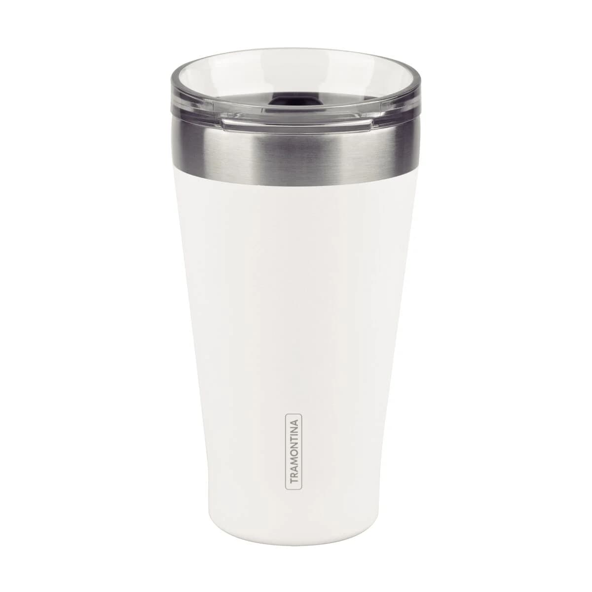 Vaso Termico Tramontina Exata Acero Inoxidable Blanco 550 ml — imagen 1 de 7