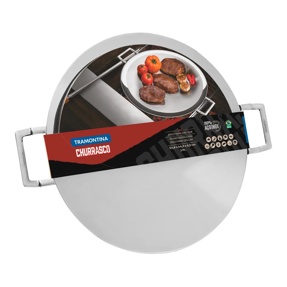 Disco Para Grillar Tramontina Acero Inoxidable 3,5 L — miniatura 2