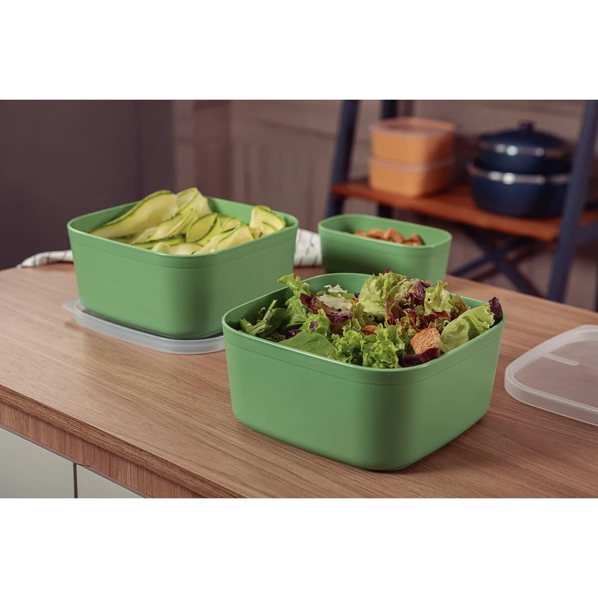 Pote Tramontina MixColor 3400 ML Contenedor Plastico — imagen 3 de 4
