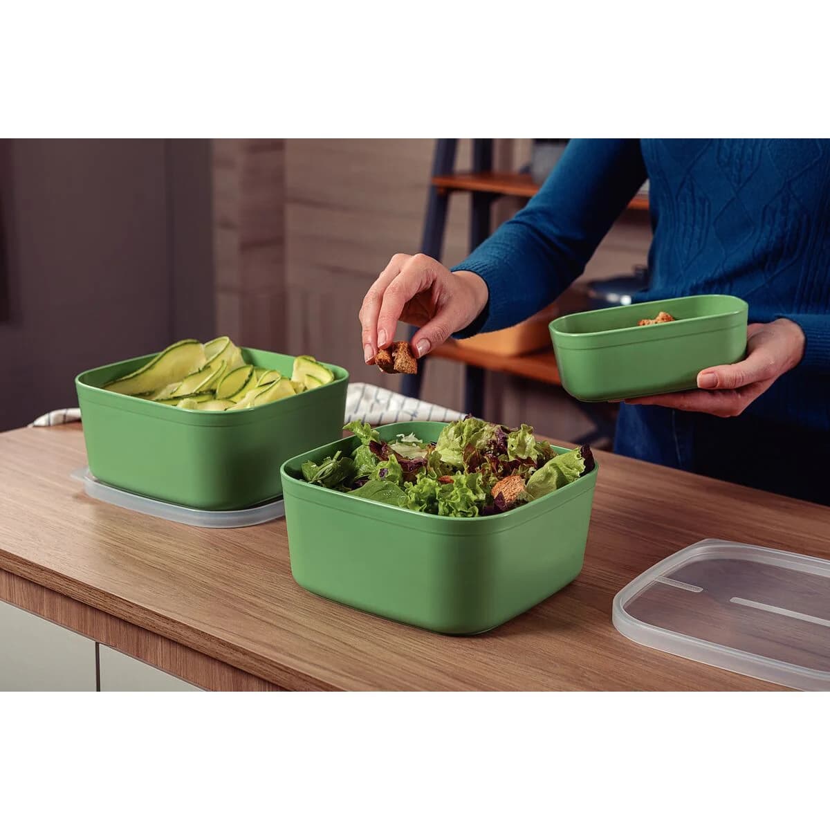 Pote Tramontina MixColor 3400 ML Contenedor Plastico — imagen 4 de 4