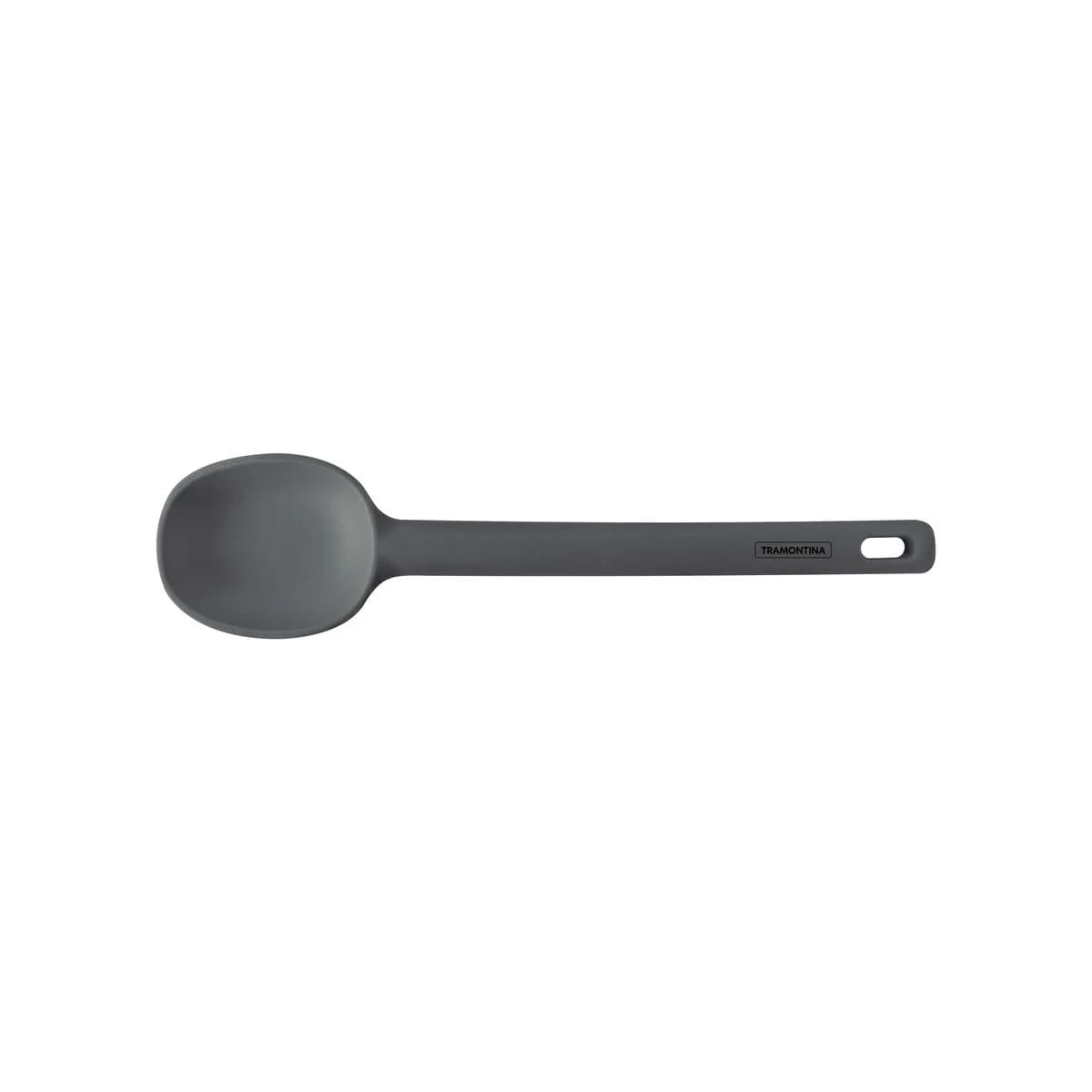 Cuchara Para Servir Tramontina Moldê De Silicona Gris 28 Cm — imagen 1 de 6