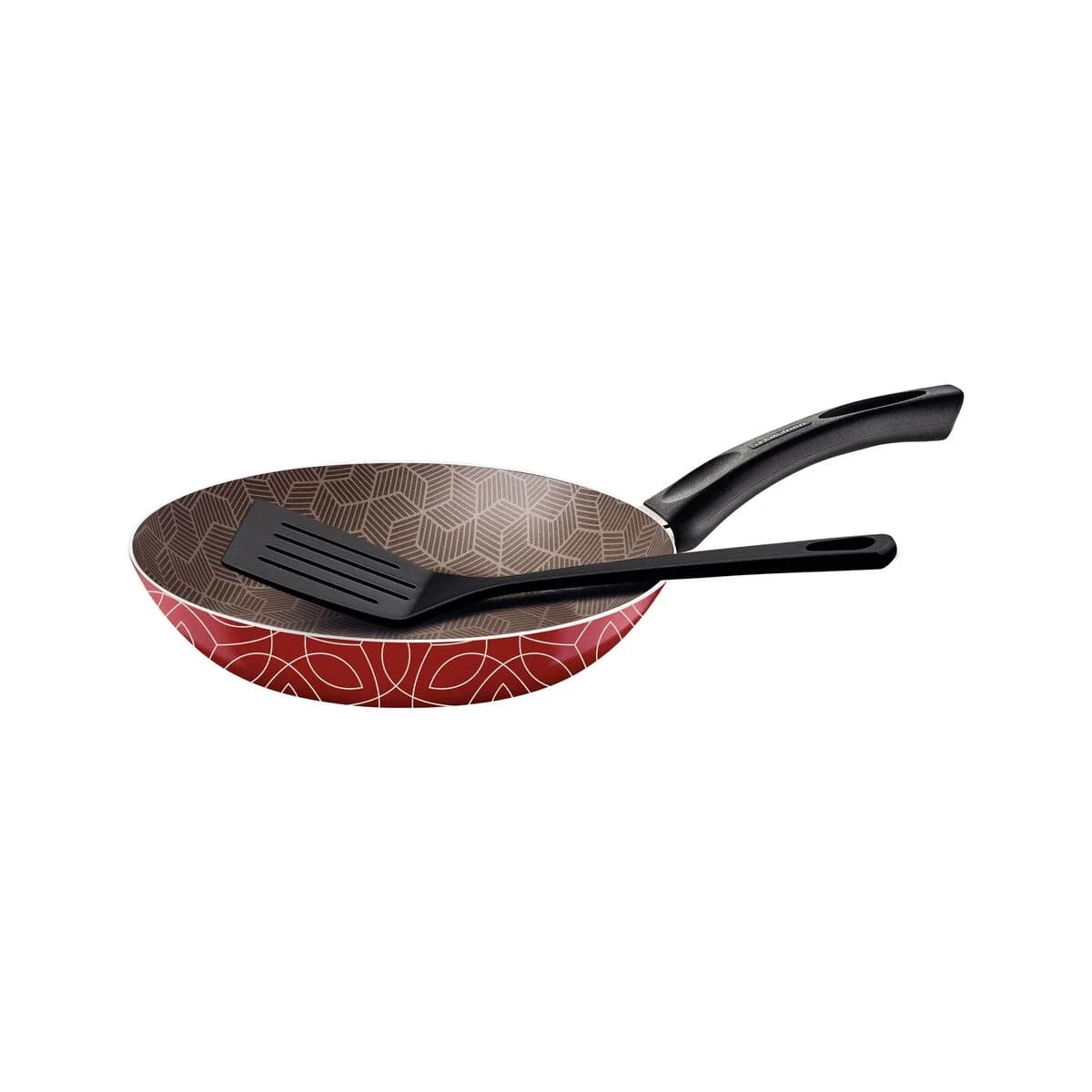 Sarten Tramontina Paris 28 Cm Antiadher Siliconado Rojo — imagen 1 de 3