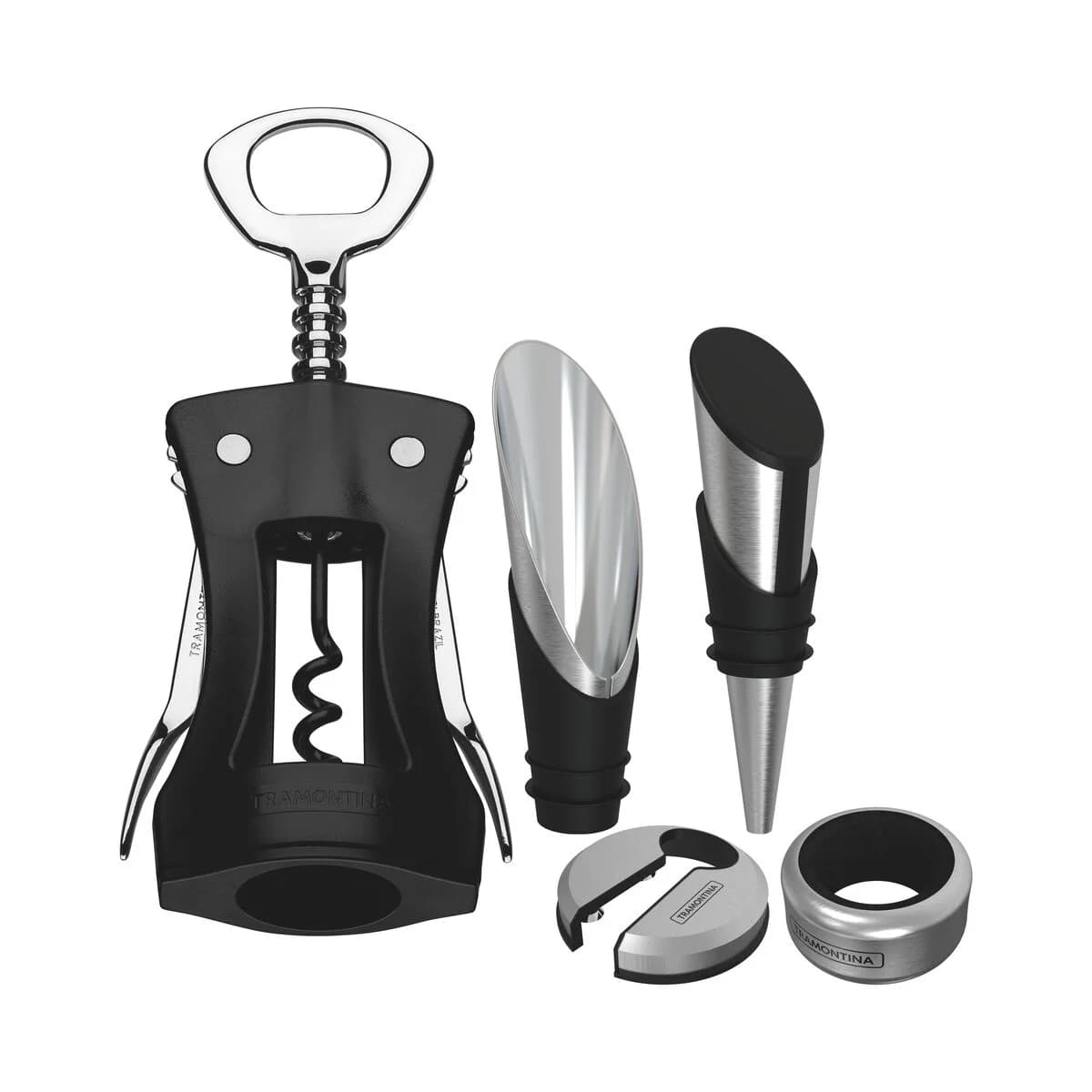 Set De Vino Tramontina Harmoniza Acero Inoxidable 5 Piezas — imagen 1 de 3