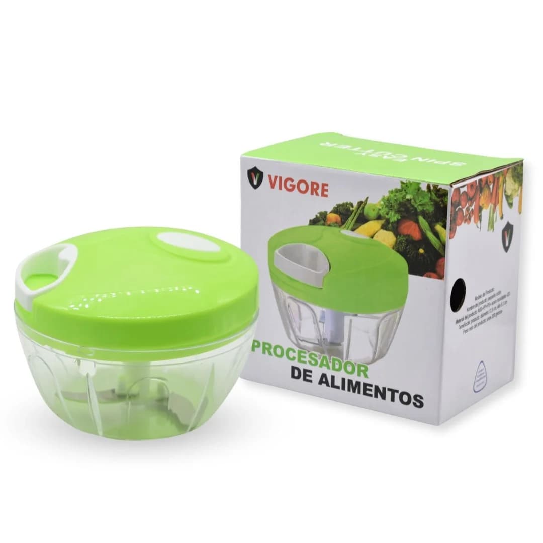 Procesador De Alimentos Manual Cortador Picadora 12.5x8.3cm — miniatura 3