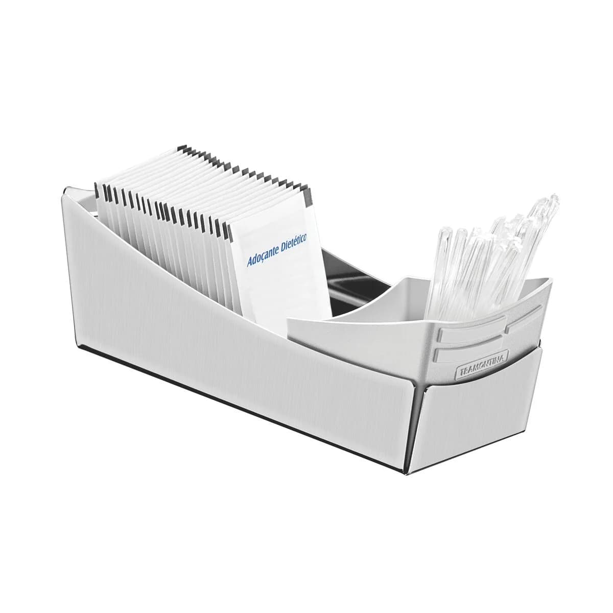 Dispensador De Azucar Porta Sachet Tramontina Acero Inox — miniatura 2