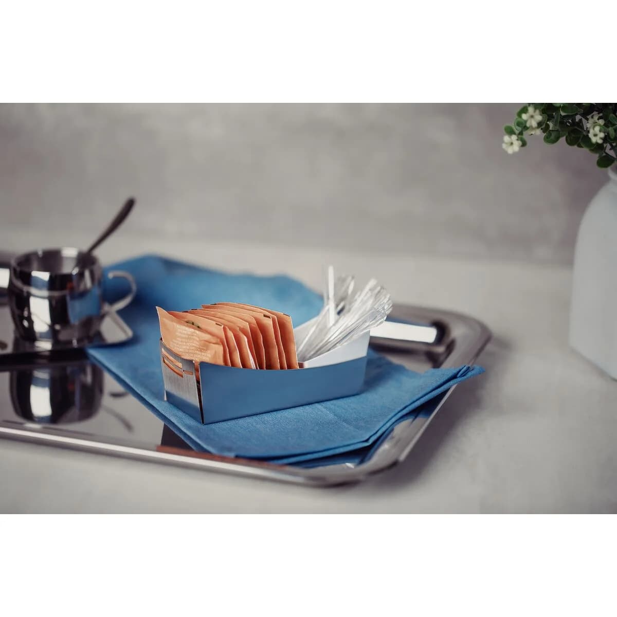 Dispensador De Azucar Porta Sachet Tramontina Acero Inox — miniatura 5