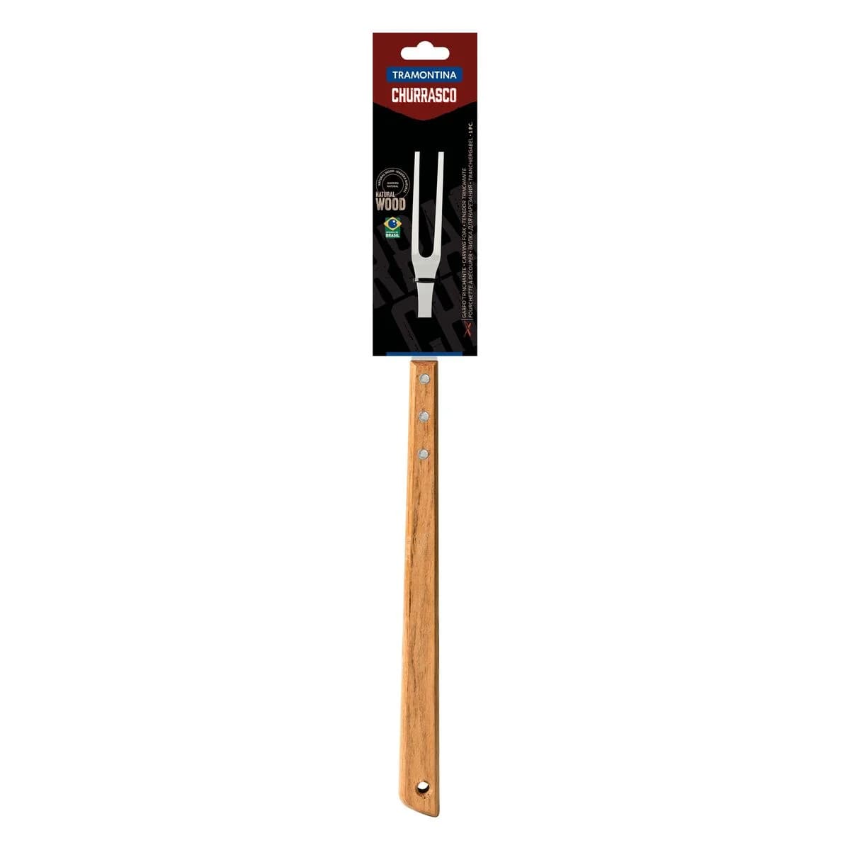 Tenedor Para Asado Tramontina Churrasco Acero Inox 46 Cm — miniatura 2