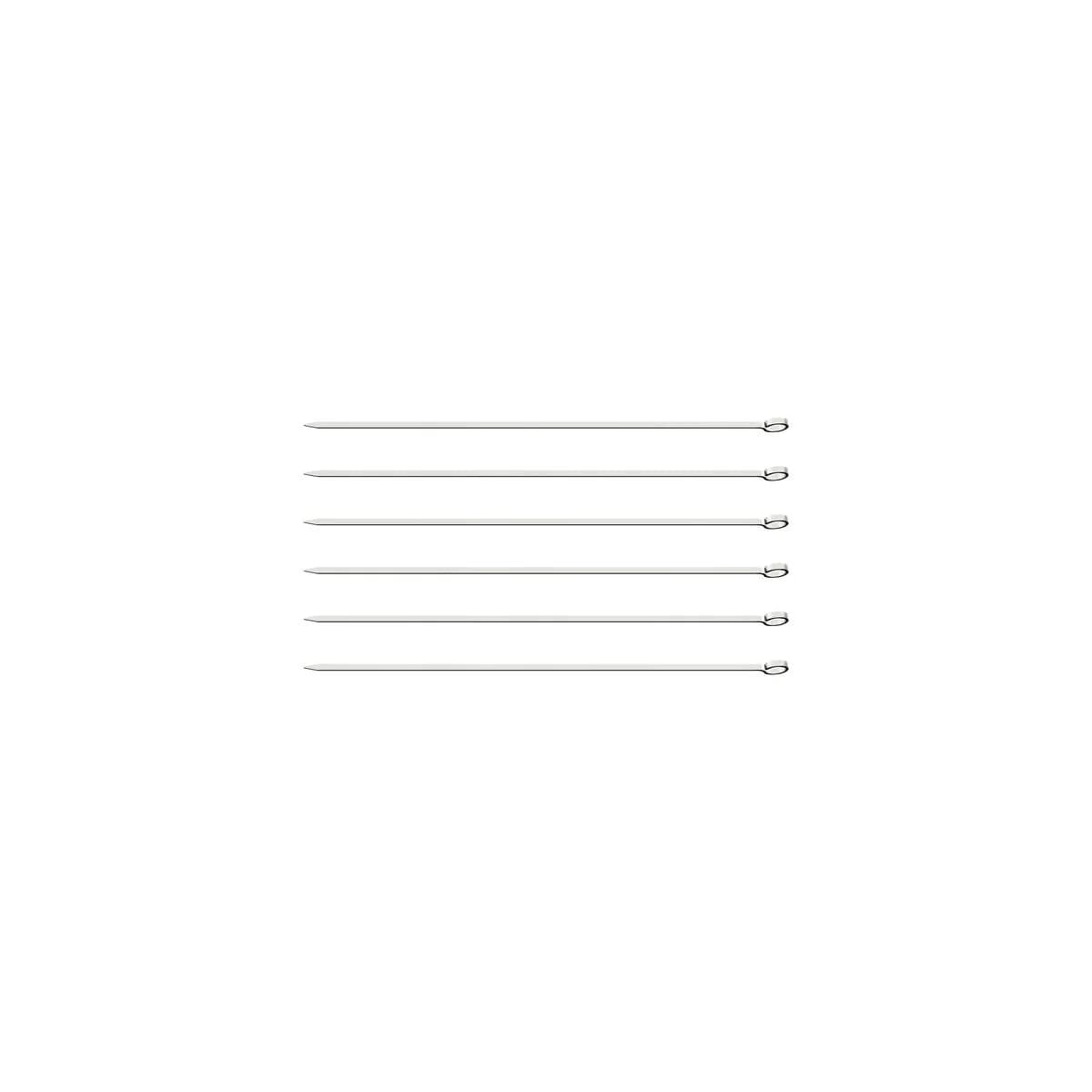Pincho De Brochette Tramontina Acero Inox X6 Unid 30 Cm — imagen 1 de 6