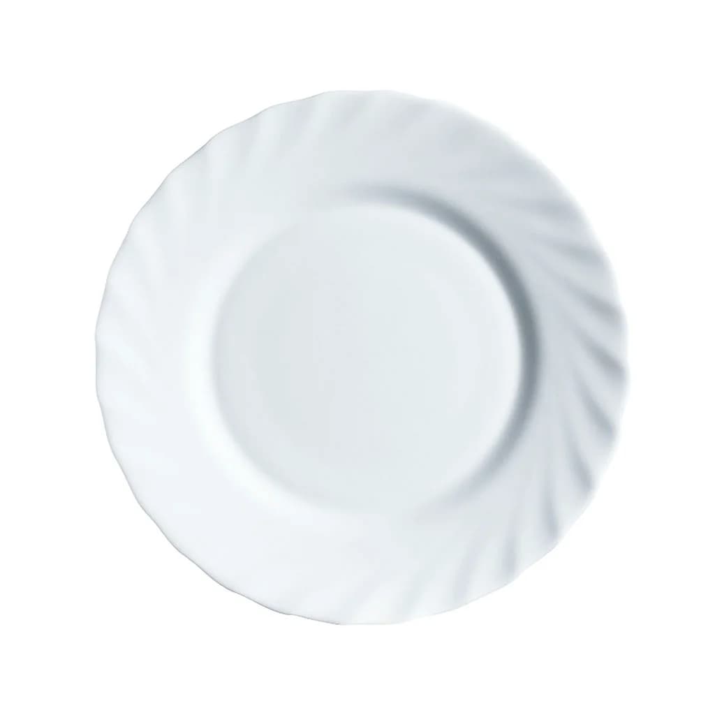 Plato De Postre Vidrio Blanco Luminarc Trianon 19 Cm X6 Unid — miniatura 2