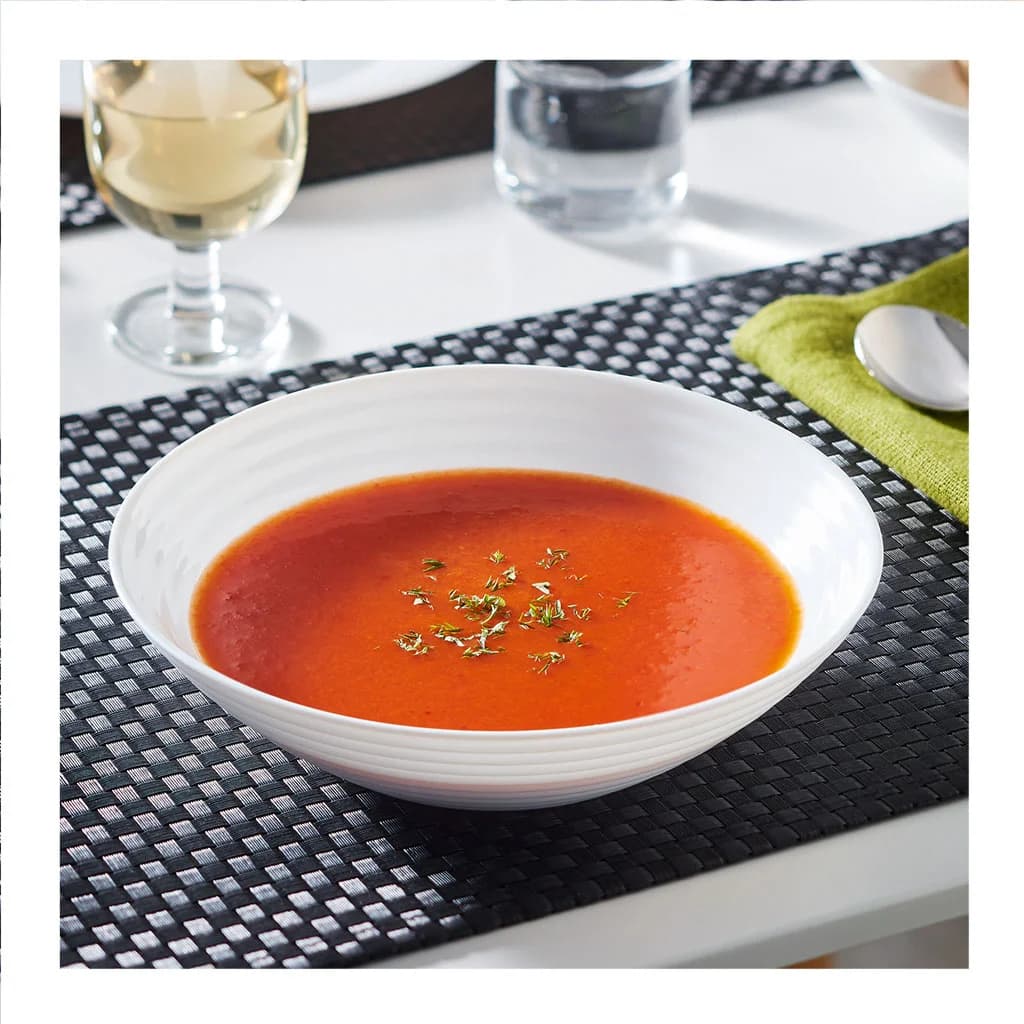 Bowl De Vidrio Blanco 20 Cm X 5,5 Cm Luminarc Harena X6 Unid — miniatura 3