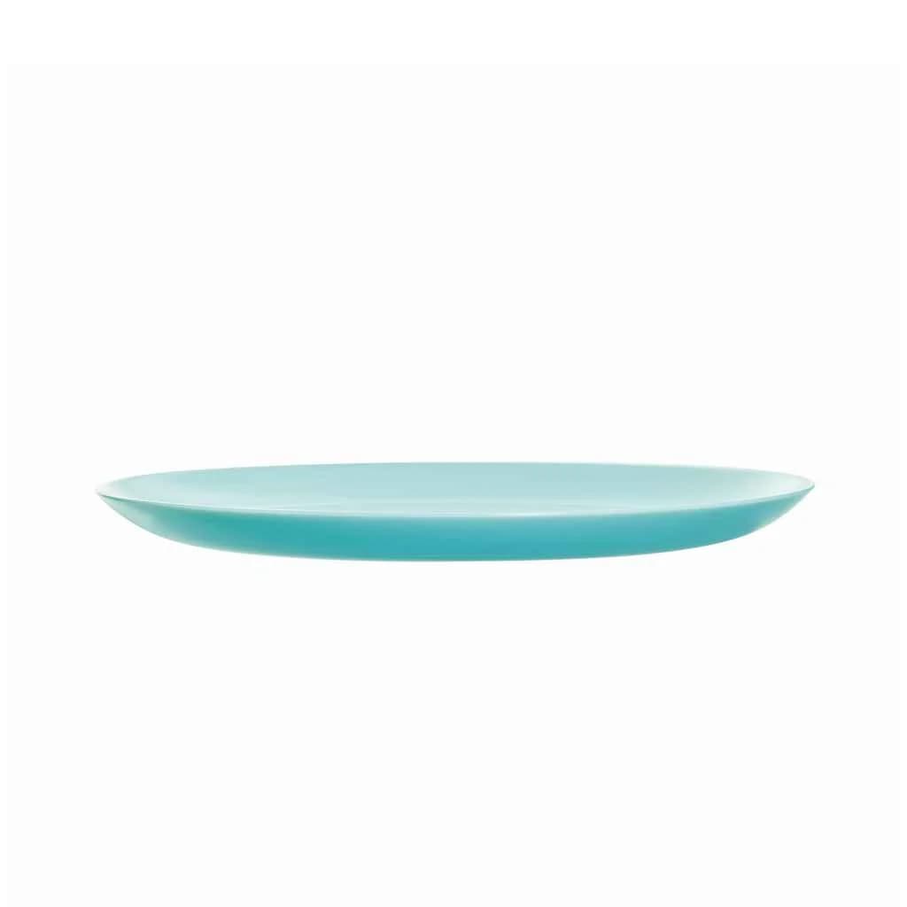 Plato Postre Vidrio 19 Cm Luminarc Diwali X6 Unid Turquesa — miniatura 3