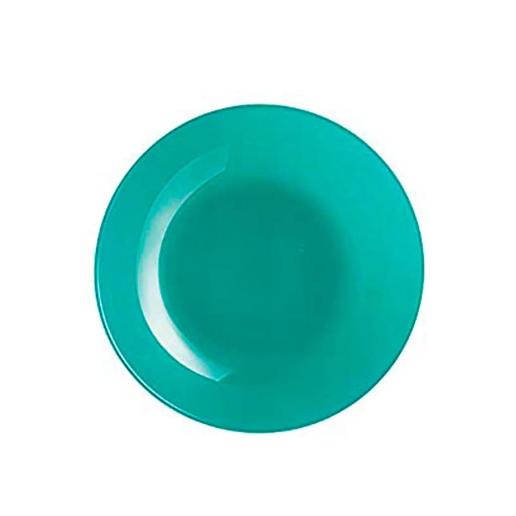 Plato Hondo Vidrio 20 Cm Luminarc Verde Menta X6 Unid Arty — miniatura 2