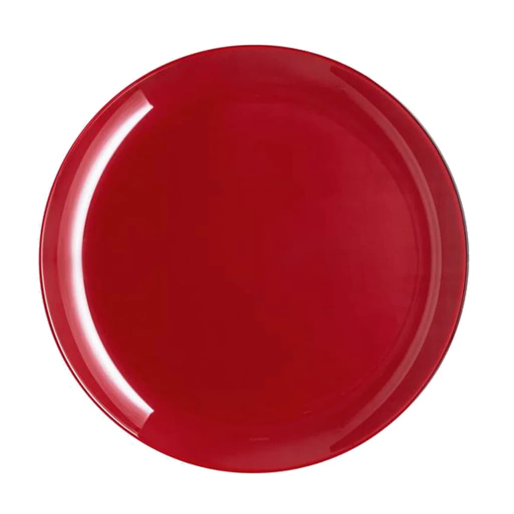 Plato Llano Vidrio 26 Cm Luminarc X6 Unid Arty Bordeaux — miniatura 2
