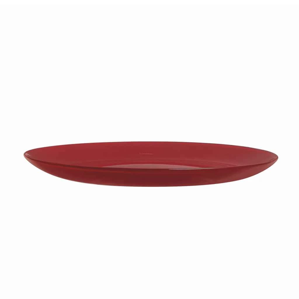 Plato Llano Vidrio 26 Cm Luminarc X6 Unid Arty Bordeaux — miniatura 3