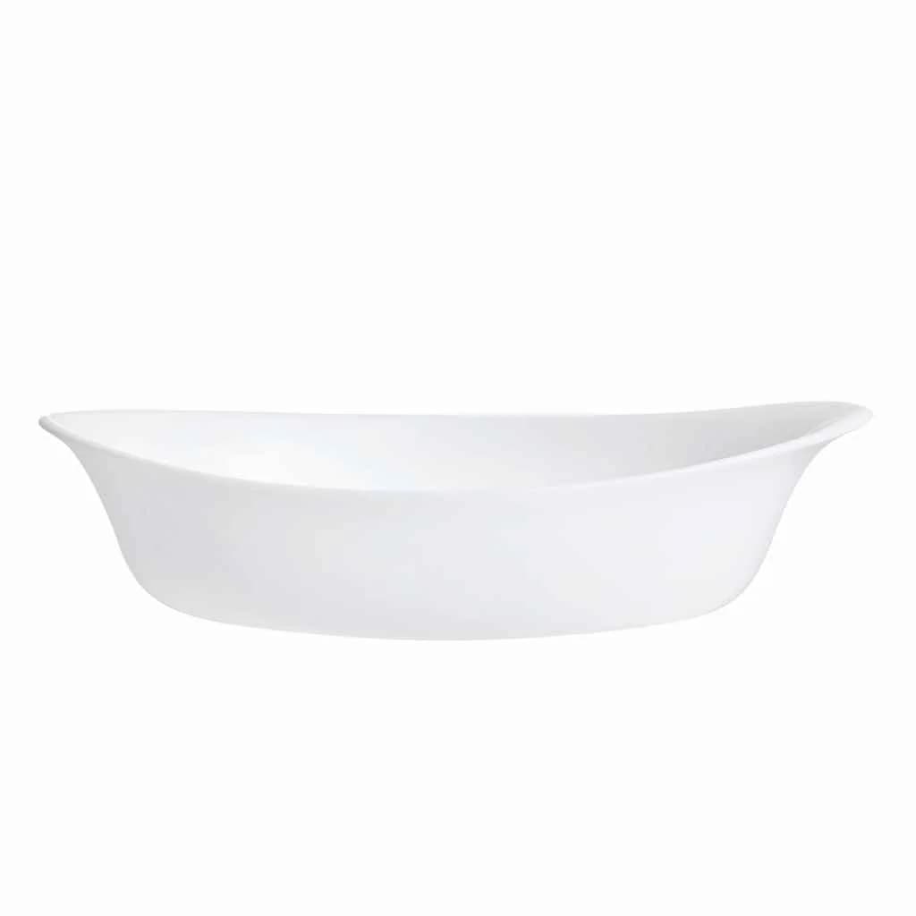 Fuente De Vidrio Asadera Luminarc Oval 28 Cm X 5 Cm Blanco — miniatura 2