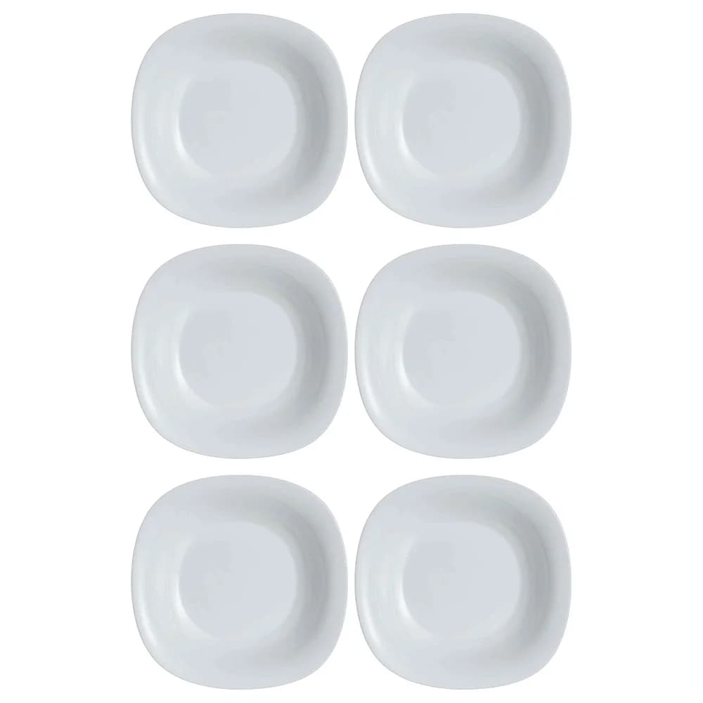 Plato Hondo Vidrio Luminarc 21 Cm Granite Carine X6 Unid