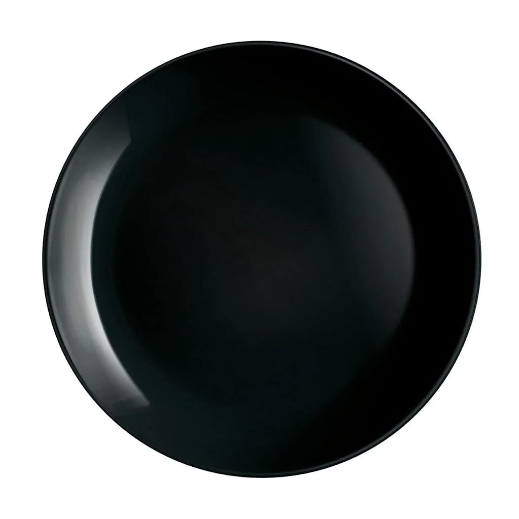 Plato Llano Vidrio Negro 27 Cm Luminarc Diwali X6 Unid — miniatura 2